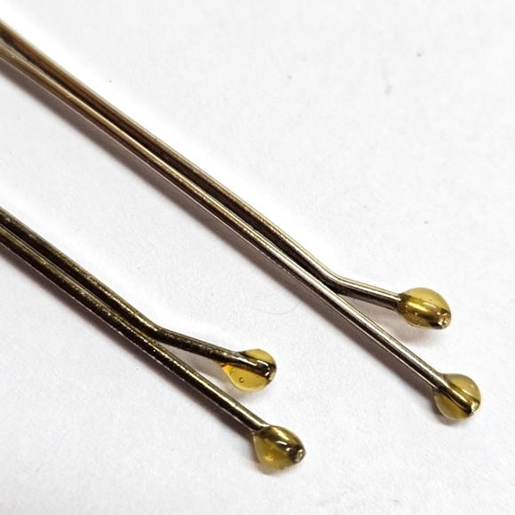 VINTAGE Gold Tone Faux Pearl Hair Pins Set Bobby Slides Accessories - Picture 4 of 6